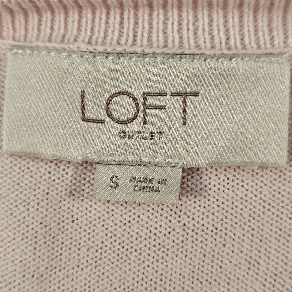 Loft Outlet Sweater Women‎ S Pink Llama Graphic Applique Soft Girl Whimsical - Picture 4 of 11